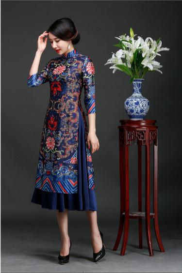 SET ÁO DÀI LONG BÀO - AV358